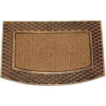 34 x 22 in. Coir & Rubber Door Mat, Beige & Brown