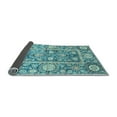 thumbnail image 2 of Ahgly Company Indoor Square Oriental Light Blue Traditional Area Rugs, 4' Square, 2 of 4