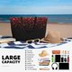 thumbnail image 5 of Fotbe Red Glitter1 Bolsa de Viaje para Playa - Resistente al Agua, Bolsa Tote de Gran Capacidad y Ligera con 7 Bolsillos para Mujeres y Hombres, 5 of 7