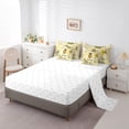 thumbnail image 5 of Manfei Sweet Bee Honey 7-Piece Twin Bedding Sets,Cute Daisy Flower Bedding Comforter Set,Rustic Floral Sheet Sets For Kids Teens,Microfiber Bedroom Decor Reversible, 5 of 8
