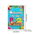 thumbnail image 4 of AMHNF Welcome to Our Pool Linen Garden Flag with Flamingo and Tropical Drinks for Spring Summer Home Outdoor Garden Yard Door Decor 12x18 inch, 4 of 5