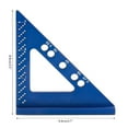 thumbnail image 3 of TINYSOME Small Square Carpenter Woodworking Measuring Marking Gauge Miter Triangle Ruler, 3 of 9
