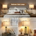 thumbnail image 5 of NATYSWAN Modern Table Lamps for Set of 2, USB A+C Charging, 3 Colors Changeable for End Tables, Night Stand Lamps for Bed Side Guest Room Office Reading, 5 of 8