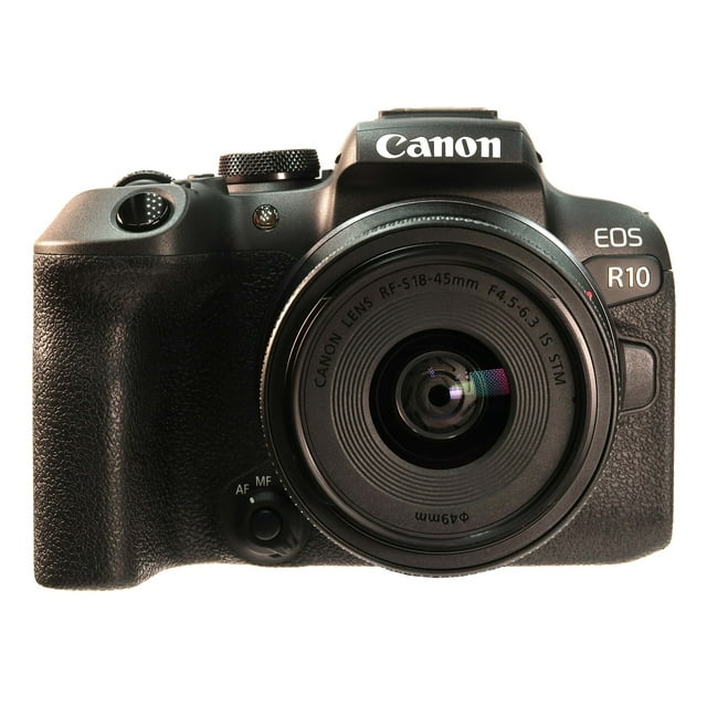 Canon EOS R10 + RF-S 18-45mm F4.5-6.3 IS STM MILC 24.2 MP CMOS 6000 x 4000 pixels Black