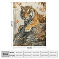 thumbnail image 4 of Autua Autumn Tiger Blanket - Soft, Cozy Flannel Throw Blankets Perfect for Couch, Bed, Travel - Fuzzy, Fluffy Home Decor for Indoor and Outdoor Use  50x60in, 4 of 6