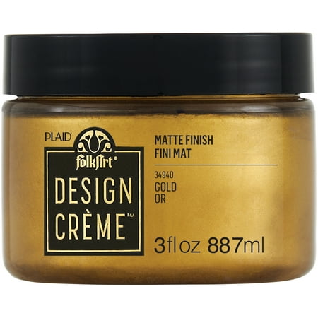 UPC: 0028995349409 | FolkArt Design Creme Paint 3oz-Gold