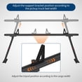 thumbnail image 3 of Heavy Duty Adjustable Truck Bed Rack, 35.4-71" Aluminum Two-Bar Ladder Rack with 8 No-Drill C-Clamps, 800 lbs Capacity for Kayak, Surfboard, Lumber & Ladders, 3 of 9