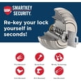thumbnail image 3 of Fairfax Satin Nickel Front Door Knob with Deadbolt  Reversible Exterior/Interior Entry Door Knob with Key and Deadbolt Lock  Front Door Knobs with Lock/Front Door Lock  Traditional Home D, 3 of 3