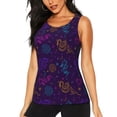 thumbnail image 2 of Picia Colorful Snake Pattern Women's Workout Tank Top,Breathable Activewear,Slim Fit Athletic Top,Versatile Workout Moisture-wicking top-Large, 2 of 9