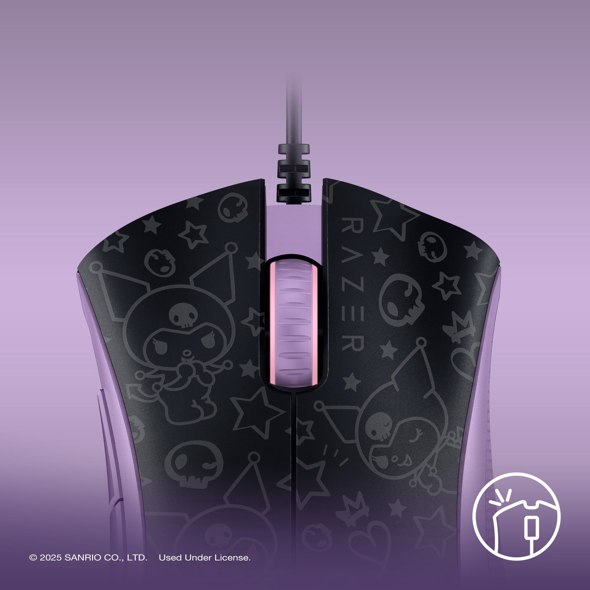 Razer DeathAdder Essential Ergonomic Wired PC Gaming Mouse, Kuromi Edition