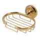 thumbnail image 5 of Elegante jabonera de baño con diseño retorcido, soporte para jabón de pared en oro antiguo, 5 of 8