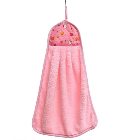 

GENEMA Hand Towel Can Be Hung for Home Bathroom Kitchen Cleaning Thick Absorbent Cloth Dish Cloth Optional Colors Soft Coral Fleece Hands Towels