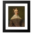 thumbnail image 2 of Anonymous 12x14 Black Modern Framed Museum Art Print Titled - Portrait of a Woman (1839), 2 of 5