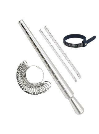 PHYHOO Stainless Steel Finger Ring Sizer Measuring Ring Tool, Size 1-13  with Half Size, 27 Pcs 