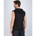 thumbnail image 3 of Real Essentials 3 Pack: Mens Dry-Fit Active Hooded Tank Top - Workout Sleeveless Hoodie Drawstring (Available in Big & Tall), 3 of 7