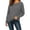 Gray, variant on Njagoc3 Tops for Women | Crewneck Long Sleeve Relaxed Fit Pullover Top with Ribbed Cuffs & Curved Hem | Relaxed Fit for Fall Casual Wear & Lounge Activities,Black,S