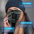 thumbnail image 2 of SereneLife 50 Pack Disposable Face Masks, 3-Ply Breathable Non-Woven Fabric with Comfortable Earloops, Lightweight Daily Use Protective Masks for Adults (Black), 2 of 5