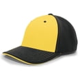 thumbnail image 2 of Pacific Headwear M2 Performance Contrast Flexfit Cap 398F Gold/Black/Black L/Xl, 2 of 2