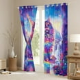 thumbnail image 3 of Feelyou Dreamy Cat Animal Curtains Pack of 2 (42x84 Each) for Teen, Princess Castle Waterfall Curtains Blackout, Fairy Tale Bedroom Curtains, Curtains and Drapes Room Decor, 3 of 6