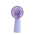 thumbnail image 3 of Hwkond Handheld Fan Mini Portable Fan Silent Powerful Handheld Fan Cute Design 3 Speed Small Desk Fan With Base Lightweight USB Rechargeable Fan on Clearance, 3 of 8