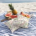 thumbnail image 5 of Spring Summer Flower Outdoor Pillow Covers Pack of 2 Eucalyptus Leaves Countryside Retro Waterproof Throw Pillow Covers Decorative Cushion Cases for Patio Garden Tent Balcony Couch 16x16 inch, 5 of 9