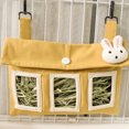 thumbnail image 1 of BeesClover Rabbit Hay Feeder Bag Washable Large Capacity Hanging Feeding Sack Hay Dispenser for Rabbit Guinea Pig Chinchilla, 1 of 8