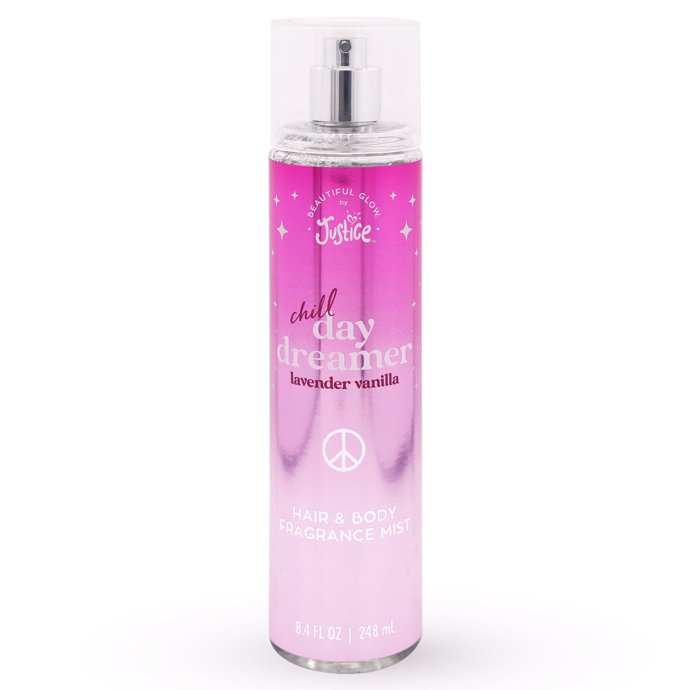 Beautiful Glow by Justice Hair and Body Fragrance Mist, Chill Day Dreamer Lav Vanilla, fl oz Beautiful Glow by Justice Hair and Body Fragrance Mist, Chill Day Dreamer Lav Vanilla, fl oz