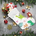 thumbnail image 5 of SKYSONIC Christmas Stocking Personalized Dinosaur Large Candy Stocking Hanging Gift Xmas Stockings Decoration 1 PC for Family Holiday Party Ornaments Decor Fireplace, 5 of 7