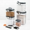 thumbnail image 3 of Juego de recipientes de almacenamiento de alimentos ProKeeper+ de 9 piezas de plástico transparente, 3 of 7