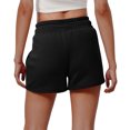 thumbnail image 4 of Pantalones Cortos de Entrenamiento con Bolsillos para las Mujeres Color Sólido Elástico Cintura Cortos con Cordón, Algodón Desgaste Casual para las Mujeres, Lavado a Mano Toda la Temporada, 4 of 8