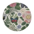 thumbnail image 2 of Acheng Spring Floral Round Tablecloth  Watercolor Flower Butterfly Leaf Decorative Table Cloth Rustic Vintage Resistant Circle Table Cover for Home Kitchen Dining Room Outdoor Decor 52x52in, 2 of 7