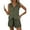 ARMYGREEN, variant on SHIBEVER Lounge Sets for Women Black Summer Casual Sleeveless 2pcs Sets Womens V Neck Dressy Vest Waistcoat with Pockets and Shorts Outfits Loungewear XL