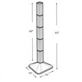 thumbnail image 2 of Azar 48"(H) x 4"(W) x 4"(D) Standard 4-Sided Interlocking Pegboard Display Tower Clear 700225-CLR, 2 of 4
