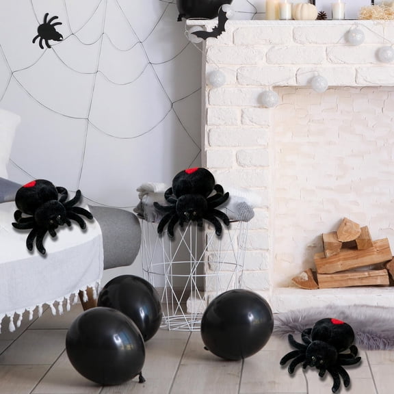 9.8 Inch Realistic Jumping Spider Plush Toy, Soft Giant Tarantula Stuffed Animal, Decor Scary Gag Gift, Cute Hugging Pillow for Couch, Novelty Doll for Spooky Season Easter Gift, Graduation Gift