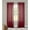 Burgundy, variant on Metallico Faux Linen Grommet Window Curtain Set