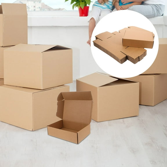FRCOLOR 30pcs Cardboard Shipping Boxes Corrugated Box Mailers Empty Packing Boxes for Packing Mailing Business