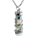 thumbnail image 4 of HOOUN 5sets Opal Stone Dragon Wrapped Ball Cylinder Gems Healing Necklace, 4 of 5