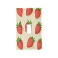 thumbnail image 2 of Switch Panel Switch Decoration 2.76x4.53x0.28 Inches Duplex Outlets Switch Plate Wall Plates Living Room Kitchen Bedroom Study Switches Cartoon Red Strawberry, 2 of 8