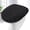 Black, variant on Soft Chenille Bathroom Toilet Lid Cover 17.5x15, Machine Washable Seat Covers, Stays in Place Non-Slip Backing, Fits Most Round, Elongated and Oblong Lids, Accessories Decor, White