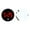 Black Red Light, variant on Round Illuminant Car Clock With Touch Feature For Easy Use In Vehicle Interior