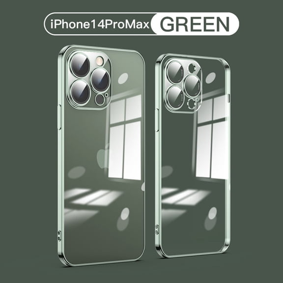 For Apple iPhone 15 Plus Clear Case Shockproof Plating TPU Soft Back Cover Skin