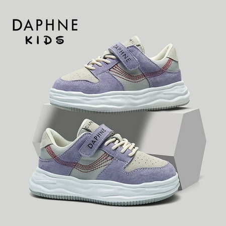 

DAPHNE Children s New Casual Skate Shoes Striped Lightweight Sneakers