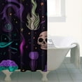 thumbnail image 4 of Psychedelic Halloween Pattern Shower Curtain 36"x72" ,Bathroom Decorative Shower Curtains Set with 12 Hooks,Modern Waterproof Washable Shower Curtain, 4 of 6