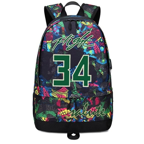 Basketball Player 34 Ball Storage Backpack Sports Equipment Depositary Multifunctional Bag For Men Women (Red - 1)