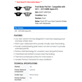 thumbnail image 2 of Front Brake Pad Set - Compatible with 2011 - 2015 BMW Alpina B7L 2012 2013 2014, 2 of 2