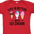 thumbnail image 4 of Inktastic Life is Better with Ice Cream Boys or Girls Baby Bodysuit, 4 of 5
