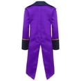 thumbnail image 2 of Miaeowve Queue-de-Pie Steampunk Renaissance pour Garçons Enfants Pirate Médiéval Vintage Veste Victorienne Violet 14, 2 of 5
