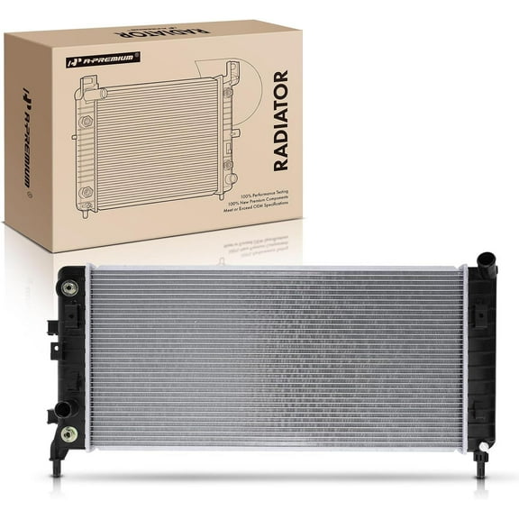 A-Premium Engine Coolant Radiator Assembly with Transmission Oil Cooler Compatible with Chevrolet Impala 06-11, Monte Carlo & Buick LaCrosse, Allure 05-08, Automatic Trans, Replace# CU2827, 10344419