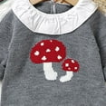 thumbnail image 4 of Wxirdiow Baby Girl Clothes Baby Toddler Girl Boy Sweatshirt/Romper Long Sleeve Matching Outfit Newborn Clothes Grey Size,9-12 Months, 4 of 4