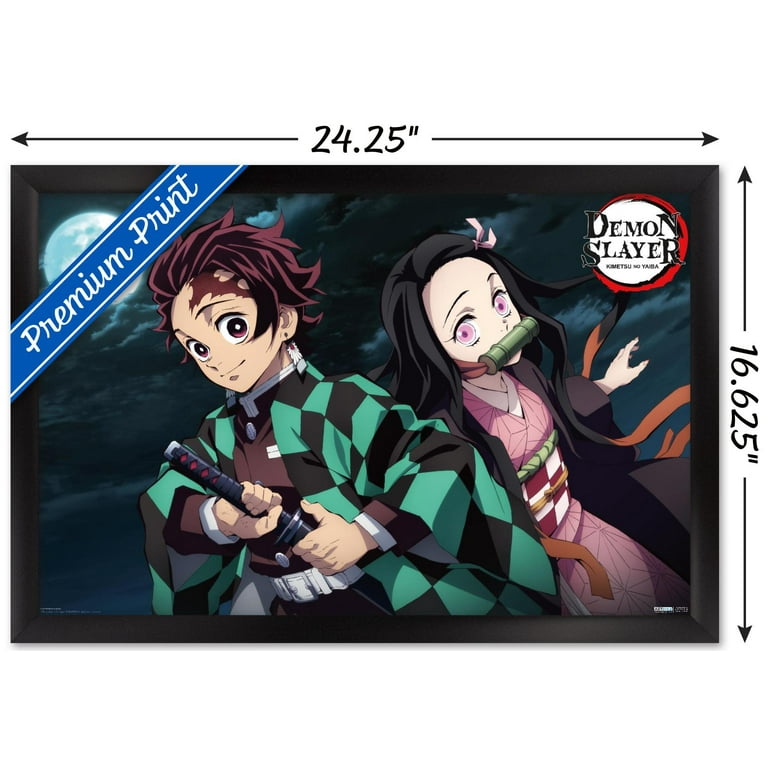 Quadro Demon Slayer Tanjiro e Nezuko